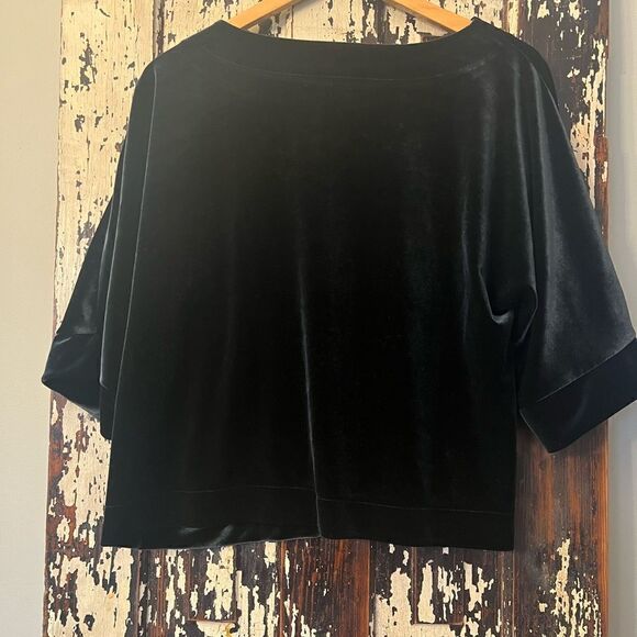 Elegant GAP women’s velour flutter sleeve dress top. Size small. - Picture 2 of 6